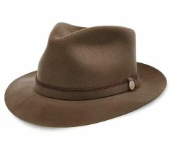 Outlet ๐ Belfast - Stetson Fur Felt Fedora Hat - TWBLFS ๐ 45 Belfast - Stetson Fur Felt Fedora Hat - TWBLFS