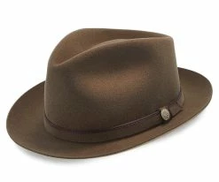 Outlet ๐ Belfast - Stetson Fur Felt Fedora Hat - TWBLFS ๐ 49 Belfast - Stetson Fur Felt Fedora Hat - TWBLFS
