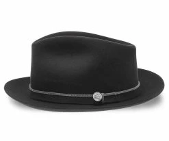 Outlet ๐ Belfast - Stetson Fur Felt Fedora Hat - TWBLFS ๐ 54 Belfast - Stetson Fur Felt Fedora Hat - TWBLFS