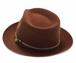 Outlet ๐ Belfast - Stetson Fur Felt Fedora Hat - TWBLFS ๐ 60 Belfast - Stetson Fur Felt Fedora Hat - TWBLFS