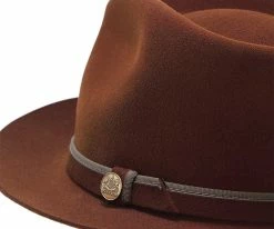 Outlet ๐ Belfast - Stetson Fur Felt Fedora Hat - TWBLFS ๐ 64 Belfast - Stetson Fur Felt Fedora Hat - TWBLFS