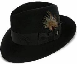 Men Pinnacle - Stetson Fur Felt Fedora Hat