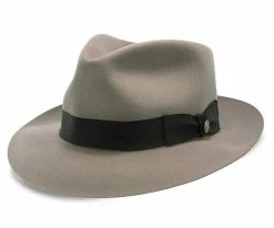 Bogie - Stetson Fur Felt Fedora Hat Men
