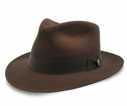 Bogie - Stetson Fur Felt Fedora Hat Men