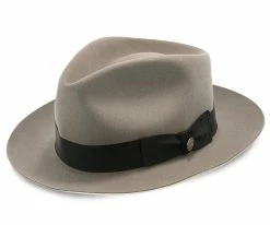 Bogie - Stetson Fur Felt Fedora Hat Men