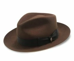 Bogie - Stetson Fur Felt Fedora Hat Men