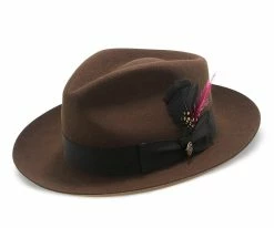 Bogie - Stetson Fur Felt Fedora Hat Men
