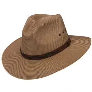 Discount โจ Woodward - Stetson Cognac Poly Braid Fedora Hat - OSWDWR Men ๐ 1 Woodward - Stetson Cognac Poly Braid Fedora Hat - OSWDWR Men