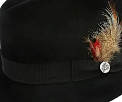 Men Downs - Stetson Fur Felt Fedora Hat - TFDWNS