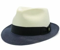 Men Duetoni - Stetson Milan Straw Fedora Hat
