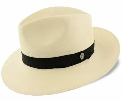 Men Gulfport - Stetson Shantung Straw Fedora Hat - TSGULF