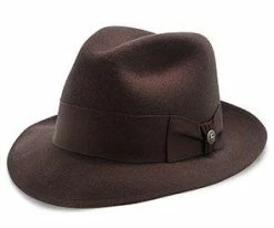 Men Stetson Frederick Wool Felt Fedora Hat - TWFRDK