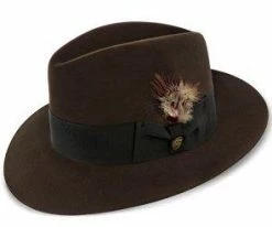 Men Pinnacle - Stetson Fur Felt Fedora Hat