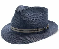 Men Nantucket - Stetson Milan Straw Fedora Hat