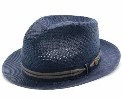 Men Nantucket - Stetson Milan Straw Fedora Hat