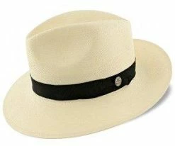Men Gulfport - Stetson Shantung Straw Fedora Hat - TSGULF