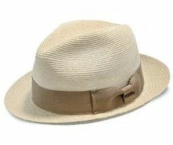Aston - Stetson Panama Straw Fedora Hat