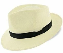 Men Reward - Stetson Genuine Panama Straw Fedora Hat - TSREWD