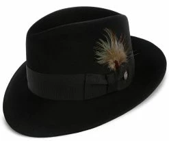 Men Pinnacle - Stetson Fur Felt Fedora Hat