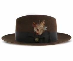 Men Pinnacle - Stetson Fur Felt Fedora Hat