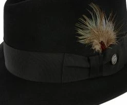 Men Pinnacle - Stetson Fur Felt Fedora Hat
