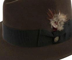 Men Pinnacle - Stetson Fur Felt Fedora Hat