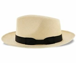 Men Retro Panama - Stetson Genuine Panama Fedora Hat - TSRTRO