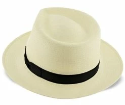 Men Reward - Stetson Genuine Panama Straw Fedora Hat - TSREWD