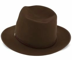 Best Pirce ๐งจ Men Roadster - Stetson Walnut Fur Felt Fedora Hat - TFRDTRB ๐ 12 Men Roadster - Stetson Walnut Fur Felt Fedora Hat - TFRDTRB