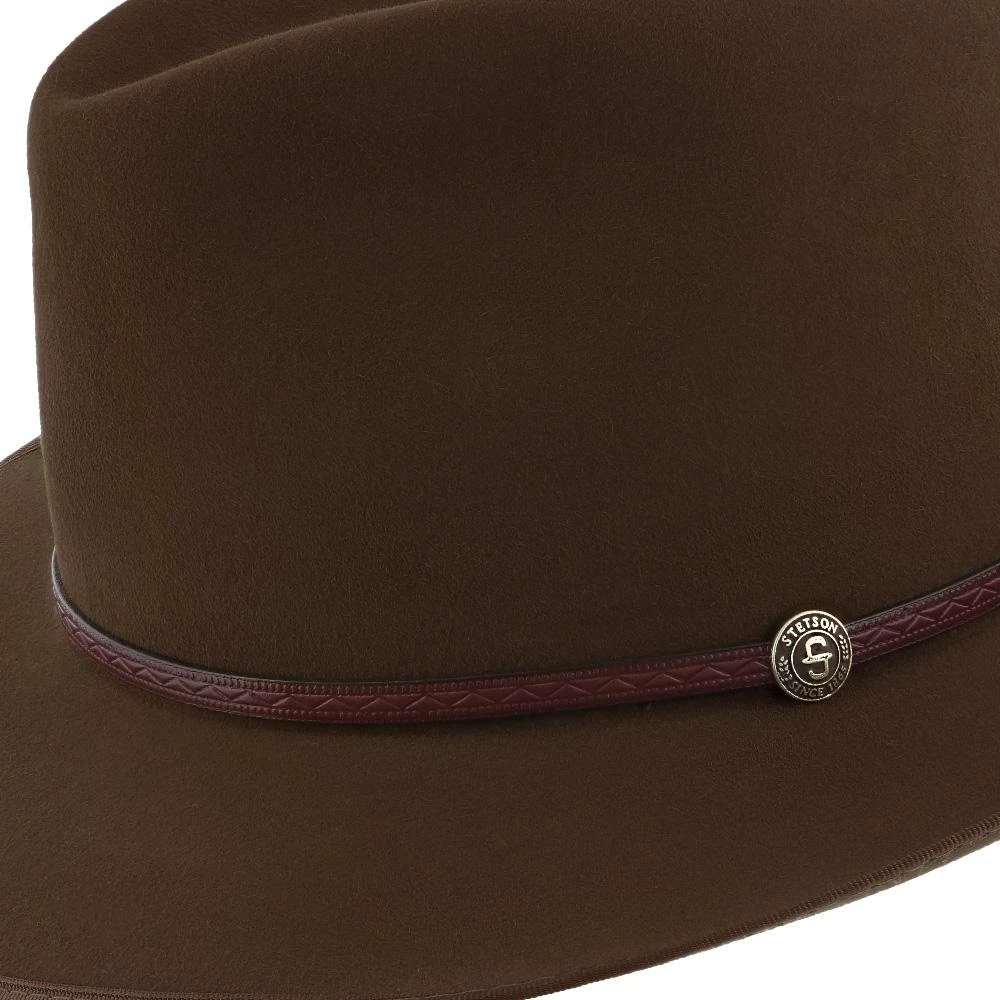 Best Pirce ๐งจ Men Roadster - Stetson Walnut Fur Felt Fedora Hat - TFRDTRB ๐ 6 Men Roadster - Stetson Walnut Fur Felt Fedora Hat - TFRDTRB