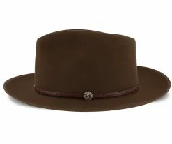 Best Pirce ๐งจ Men Roadster - Stetson Walnut Fur Felt Fedora Hat - TFRDTRB ๐ 11 Men Roadster - Stetson Walnut Fur Felt Fedora Hat - TFRDTRB