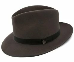 Runabout - Stetson Fur Felt Packable Fedora Hat - TFFRUN