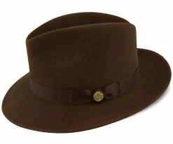 Runabout - Stetson Fur Felt Packable Fedora Hat - TFFRUN