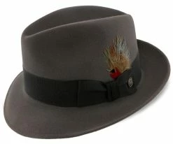 Budget ✨ Men Saxon - Stetson Fur Felt Fedora Hat - TFSAXN ✔️ 25 Men Saxon - Stetson Fur Felt Fedora Hat - TFSAXN