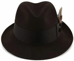 Budget ✨ Men Saxon - Stetson Fur Felt Fedora Hat - TFSAXN ✔️ 29 Men Saxon - Stetson Fur Felt Fedora Hat - TFSAXN