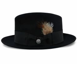 Budget ✨ Men Saxon - Stetson Fur Felt Fedora Hat - TFSAXN ✔️ 30 Men Saxon - Stetson Fur Felt Fedora Hat - TFSAXN