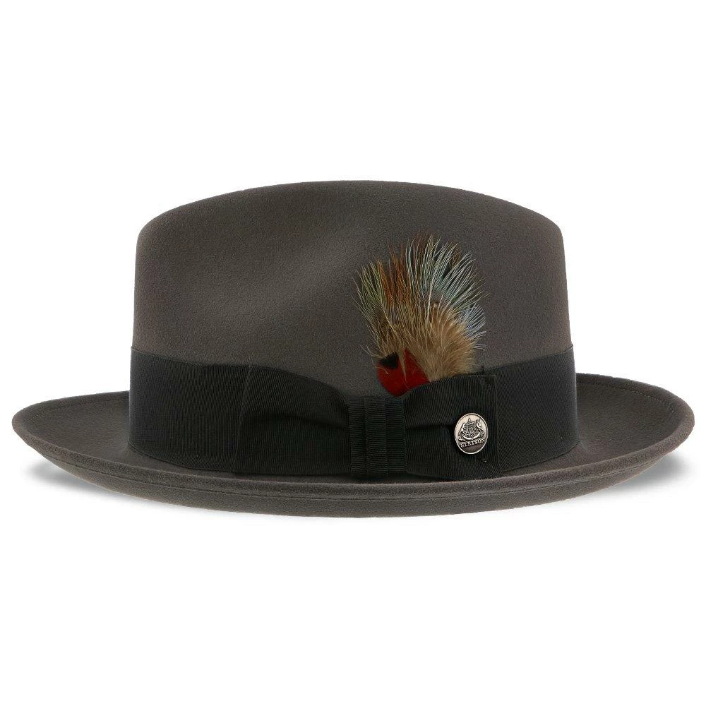 Budget ✨ Men Saxon - Stetson Fur Felt Fedora Hat - TFSAXN ✔️ 9 Men Saxon - Stetson Fur Felt Fedora Hat - TFSAXN