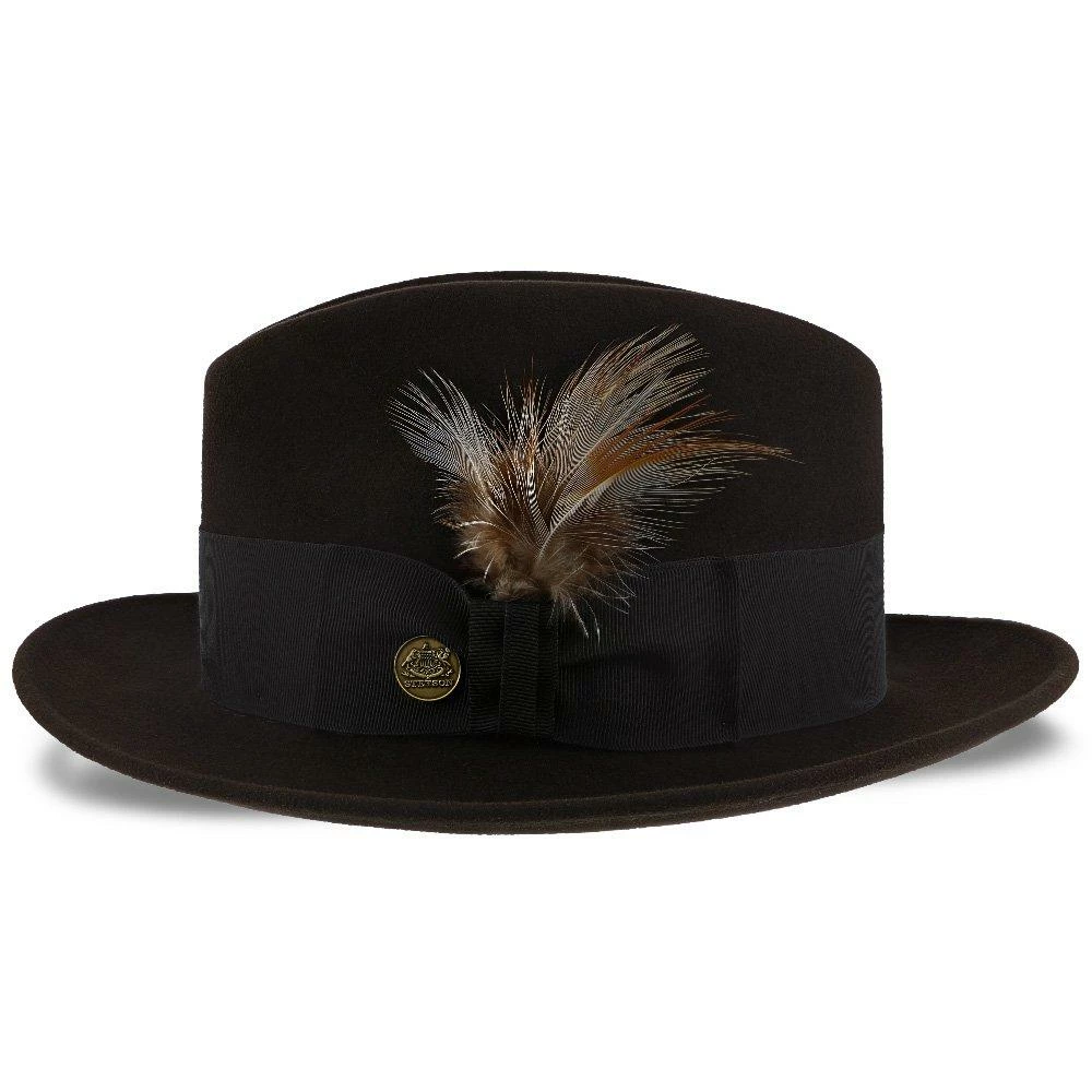 Budget ✨ Men Saxon - Stetson Fur Felt Fedora Hat - TFSAXN ✔️ 10 Men Saxon - Stetson Fur Felt Fedora Hat - TFSAXN