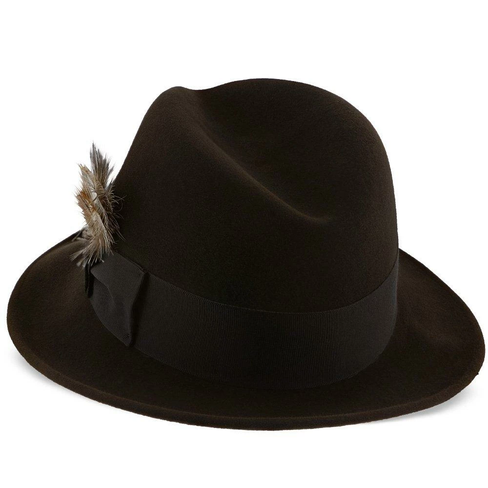 Budget ✨ Men Saxon - Stetson Fur Felt Fedora Hat - TFSAXN ✔️ 13 Men Saxon - Stetson Fur Felt Fedora Hat - TFSAXN