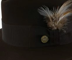 Budget ✨ Men Saxon - Stetson Fur Felt Fedora Hat - TFSAXN ✔️ 38 Men Saxon - Stetson Fur Felt Fedora Hat - TFSAXN