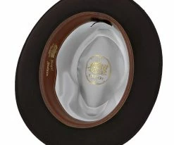 Budget ✨ Men Saxon - Stetson Fur Felt Fedora Hat - TFSAXN ✔️ 41 Men Saxon - Stetson Fur Felt Fedora Hat - TFSAXN