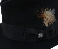 Budget ✨ Men Saxon - Stetson Fur Felt Fedora Hat - TFSAXN ✔️ 36 Men Saxon - Stetson Fur Felt Fedora Hat - TFSAXN