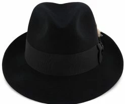 Budget ✨ Men Saxon - Stetson Fur Felt Fedora Hat - TFSAXN ✔️ 27 Men Saxon - Stetson Fur Felt Fedora Hat - TFSAXN