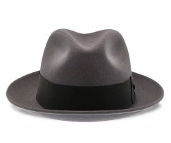Men Stetson Frederick Wool Felt Fedora Hat - TWFRDK