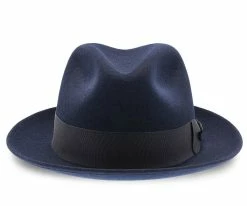 Men Stetson Frederick Wool Felt Fedora Hat - TWFRDK