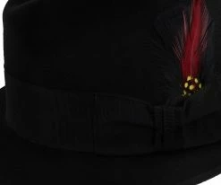 Men Stetson Frederick Wool Felt Fedora Hat - TWFRDK