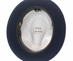 Men Stetson Frederick Wool Felt Fedora Hat - TWFRDK