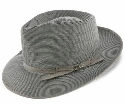 Stratoliner - Stetson Milan Straw Fedora Hat - TSSTROB Men