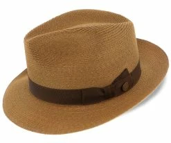 Tate - Stetson Hemp Braid Straw Fedora Hat - TSTATE Men