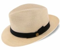 Tate - Stetson Hemp Braid Straw Fedora Hat - TSTATE Men